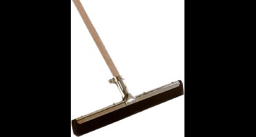 Talen Tools Vloer/douche trekker - voor water - metaal/hard rubber 35 cm - met houten steel 130 cm