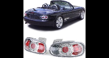 Set Achterlichten Voor Mazda MX5 NB 1998 t/m 2005 Helder Chrome Apk