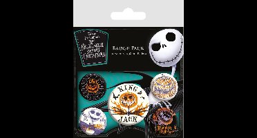 Pyramid International Nightmare before Christmas Pin-Back Buttons 5-Pack Colourful Shadows Pins & Brooches