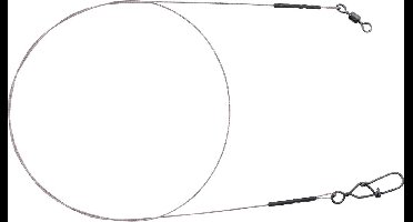 Spro MB Leader 7X7W - Stalen Onderlijn - 22lb - 40cm - Grijs