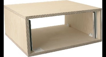 MUSIC STORE Studiorack 4HE berk MP bouwpakket, unlackiert, 7° schuin - Studio racks