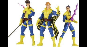 X-Men 60th Anniversary Marvel Legends Action Figure 3-Pack Gambit, Marvel's Banshee, Psylocke 15 cm