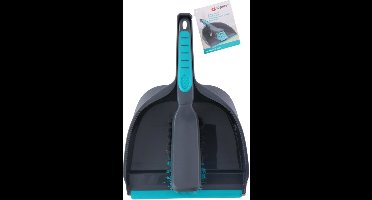 Alpina Stoffer en Blik 23 x 35 cm | Donkergrijs met blauw