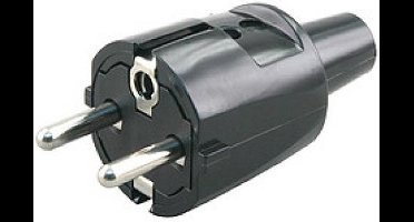 Franse stekker randaarde rubber uitvoering