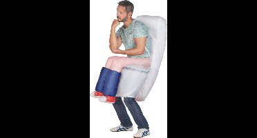 Vegaoo - Humoristische opblaasbare toiletvermomming voor volwassenen