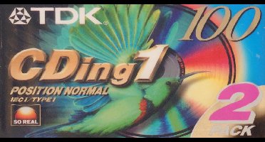 TDK 100 CDing1 Position Normal 2 Pack Cassette