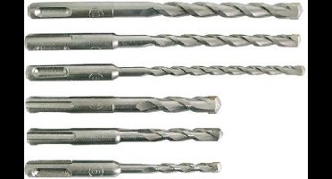Betonboortjes set - 5 delig - 5 tot 12mm - SDS plus