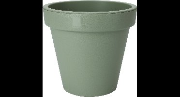 Pro Garden Bloempot - groen - rond - D30 cm - kunststof - plantenpot - tuin buiten