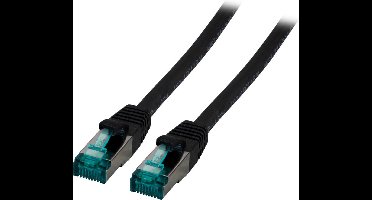 EFB Elektronik MK6001.1,5B netwerkkabel Zwart 1,5 m Cat6a S/FTP (S-STP)