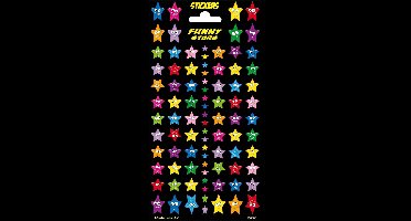 Funny Products Stickervel Funny Stars Junior Papier 88 Stuks