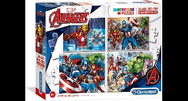 Clementoni Legpuzzel 4-in-1 Avengers - 20/60/100/180 Stukjes