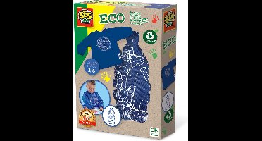 SES - Eco - kliederschort - 100% recycled materiaal - maat 2-6 jaar - klittenband sluiting