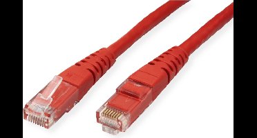 ROLINE Patchkabel Cat.6 UTP (Class E), rood, 0,5 m