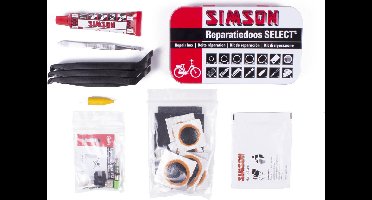 Simson Complete bandenreparatieset - 23-delig - voor fiets - compact en draagbaar