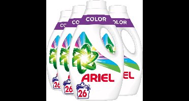 Ariel vloeibaar wasmiddel Color - 4 x 26 wasbeurten - voordeelverpakking - 104 wasbeurten