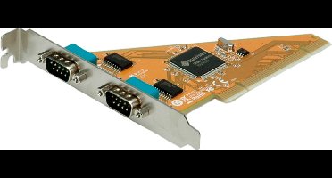 VALUE PCI kaart, 2 ports Serieel RS232, D-Sub 9
