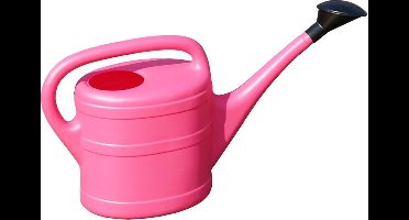 Geli Gieter - roze - kunststof - met broeskop - 5 liter - tuin/tuinier benodigdheden