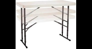 Life-time Heavy Duty Buffettafel - werktafel - 122 cm - hoogte verstelbaar