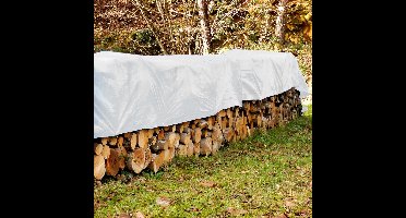 Dekzeil met zeilogen 1,5x12 m 260g/m² in wit gemaakt van PE