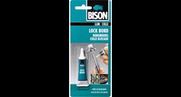 Bison Lock Bond 10 ml - Vloeibaar borgmiddel voor metalen bouten, moeren en schroeven.