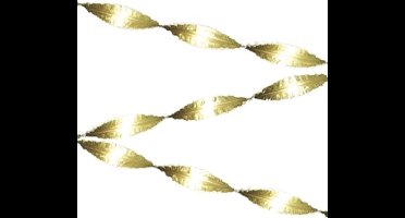 Brandvertragende Crêpe papieren slinger goud.