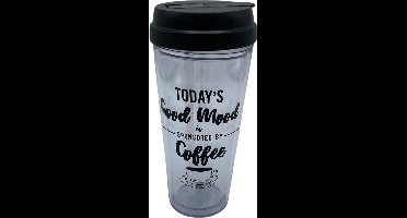 Power Escorts Herbruikbare Sport Beker 500ml Hard Plastic Today's Good Mood Sponsored By Cofee 1 Stuk