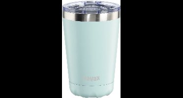 Xavax Thermosbeker, 270 ml, isolerende beker met drinkopening, pastelblauw