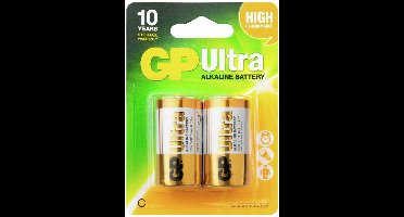 GP C Ultra Alkaline Batterijen - 2 stuks