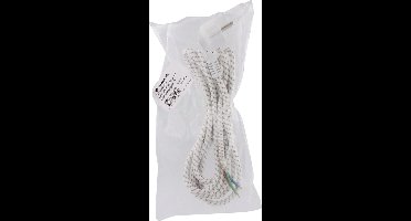 strijkijzersnoer 3.0m omsponnen wit