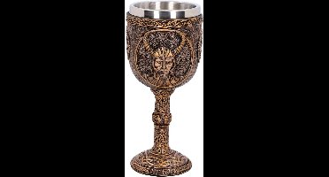 Nemesis Now Kelk Loki Bronskleurig - met Roestvrijstalen Inzetstuk - Hoogte 17cm