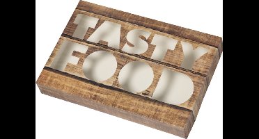 Cateringdoos - Tastyfood - karton + PP - 557x376x80mm - bruin - 40 stuks