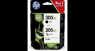 HP 305XL - Inktcartridge - Origineel - Hoge capaciteit - Kleur en Zwart