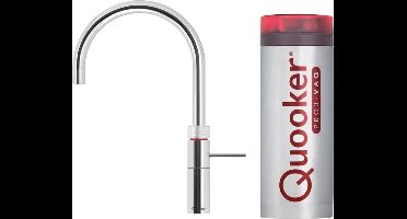 Quooker Fusion Round Kokendwaterkraan - C uitloop -  PRO3 VAQ Reservoir - RVS