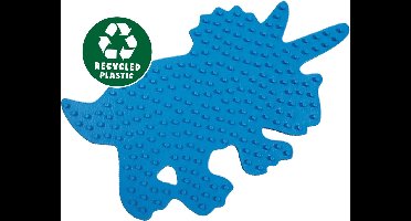 SES Green Beedz - Legbord triceratops dino - strijkkralen grondplaat - dinosaurus - gemaakt van gerecycled kunststof - Dinosaurus Speelgoed