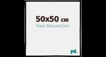 Your Decoration - Fotolijst 50x50 cm - Kunststof - Zwart Hoogglans - Annecy