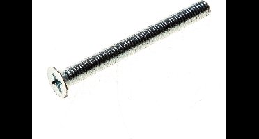 Metaalschroef platverzonken kop zaagsnede verzinkt 4.8 m3 x 50mm