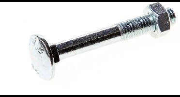 Slotbout met moer verzinkt m8 x 75mm