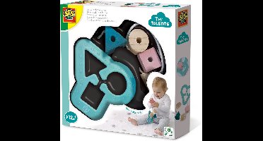 SES - Tiny Talents - Sensory vormenstoof - Sensorisch speelgoed - Montessori speelgoed - inclusief kralen - makkelijk mee te nemen Speelgoed 1 jaar