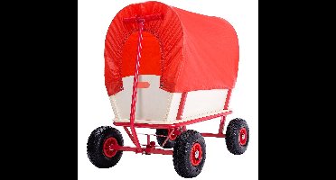 Monzana Bolderkar – Incl. 4 Profiel Luchtbanden & Dekzeil – Rood