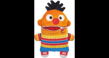 Schmidt Spiele Zorgenvriendje Ernie – Zachte Pluche Knuffel uit Sesamstraat met Ritssluiting-Mond om Zorgen op te Eten – Meerkleurig Knuffeldier voor Kinderen – Emotionele Ondersteuning en Troostvriend – Officiële Licentie – Perfect als Slaapknuffel
