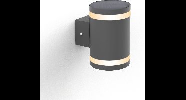 FlinQ Dusk - Solar Wandlamp - Solar Tuinverlichting - Zonne-energie - Bewegingssensor - Zwart