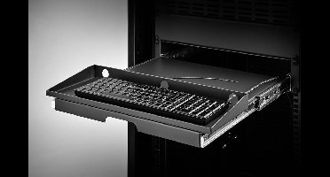 Renkforce RF-3429156 19 inch Schuiflade voor patchkast 2 HE Uittrekbaar Geschikt voor kastdiepte: vanaf 500 mm Zwart