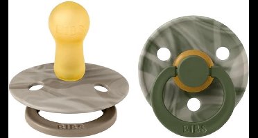 BiBS - Tie Dye - Stage 2 Fopspeen - 2 stuks - Green Mix