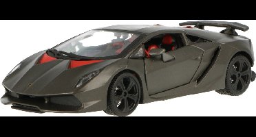 Bbugaro Modelauto - Lamborghini Sesto Elemento - grijs - schaal 1:24 - speelgoedauto