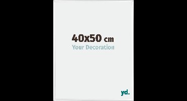 Your Decoration - Fotolijst 40x50 cm - Aluminium - Wit Hoogglans - Kent