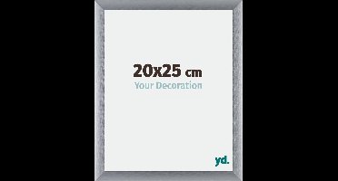 Your Decoration - Fotolijst 20x25 cm - Aluminium - Zilver Geborsteld - Tucson