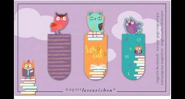 Moses Magnetische Boekenleggers Uilen 6 Cm 3 Stuks