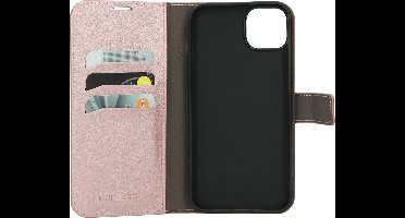 Mobiparts hoesje geschikt voor Apple iPhone 14 Plus - Wallet/Boekhoesje - Eco Leer - Magneet Sluiting - Opberg vakken - Roze