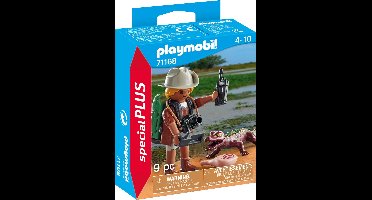 PLAYMOBIL Special plus Onderzoeker met jonge kaaiman - 71168