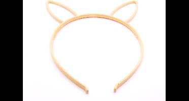 Diadeem konijn/haas oren creme kleur